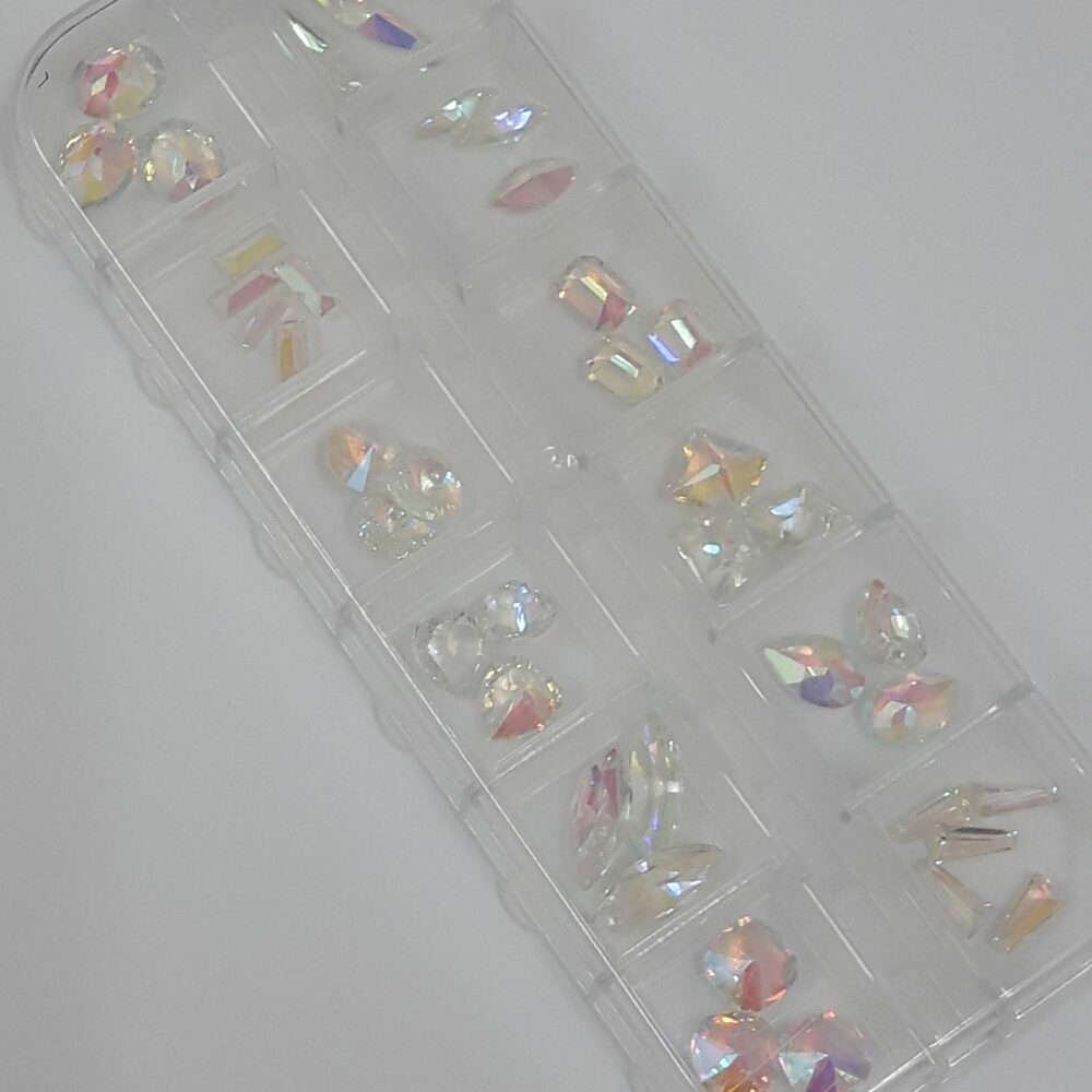 Lot De 200 Faux Diamants Blancs – 4 Mm, Formes Irrégulières Pour Bijoux DIY Et Déco