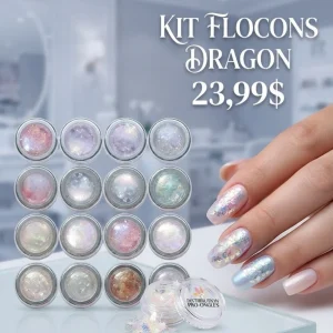 kit complet 16 pots flocons dragon